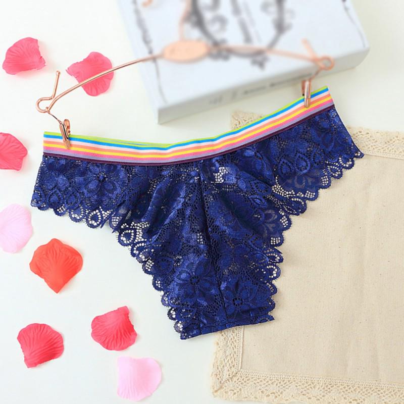Breathable Low Waist Cute Women Underwear Sexy Lace Panties