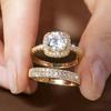 Hot Selling Ring Set, New Zircon Couple Pairing Ring, Fashionable Wedding Ring