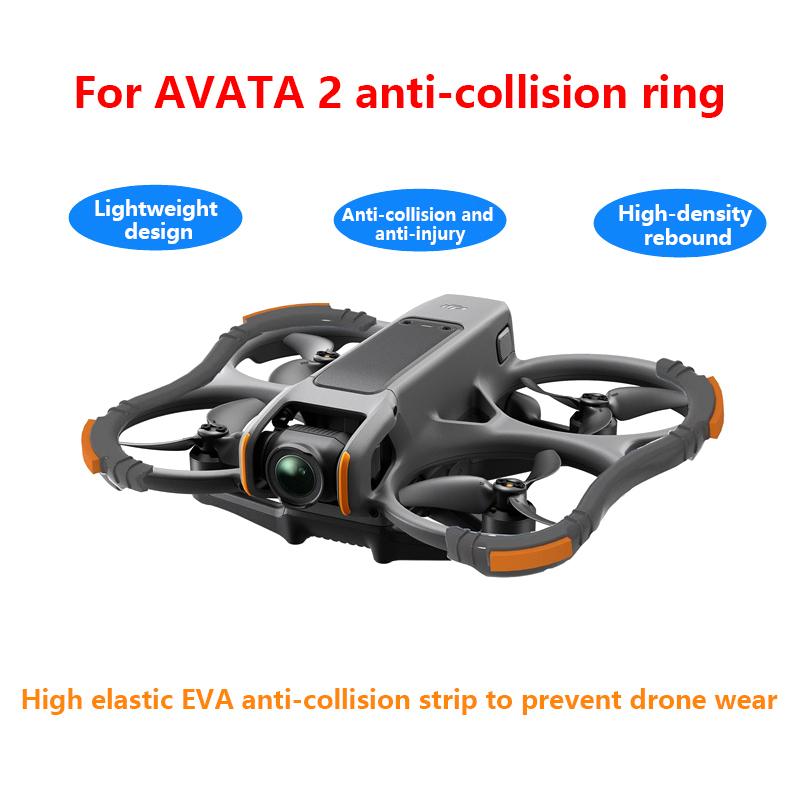 Adecuado Para Dji Avata2 Cubierta Protectora de Hélices Tira Anticolisión Eva Parachoques Gimbal Accesorios de Seguridad Para Máquina Cruzada