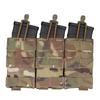 AG 3 MOLLE 5.56 M4 Triple Magazine Pouch Tactical Vest Bungee Retention Plate Carrier Front Placard MAG Holder Bag Airsoft