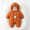 Unisex Baby Winter Cotton Romper Pumpkin Design One-Piece Outfit for Outdoor Wear