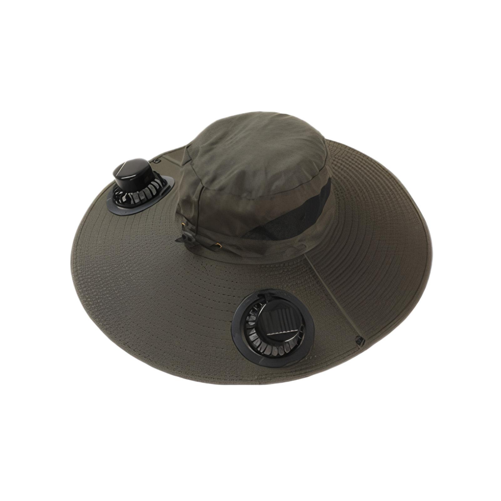 

Для кемпинга, рыбалки, походов на открытом воздухе, защиты от солнца, Рыболовная шляпа, Кепка с солнечным вентилятором, Портативная кепка с солнечной зарядкой и вентилятором