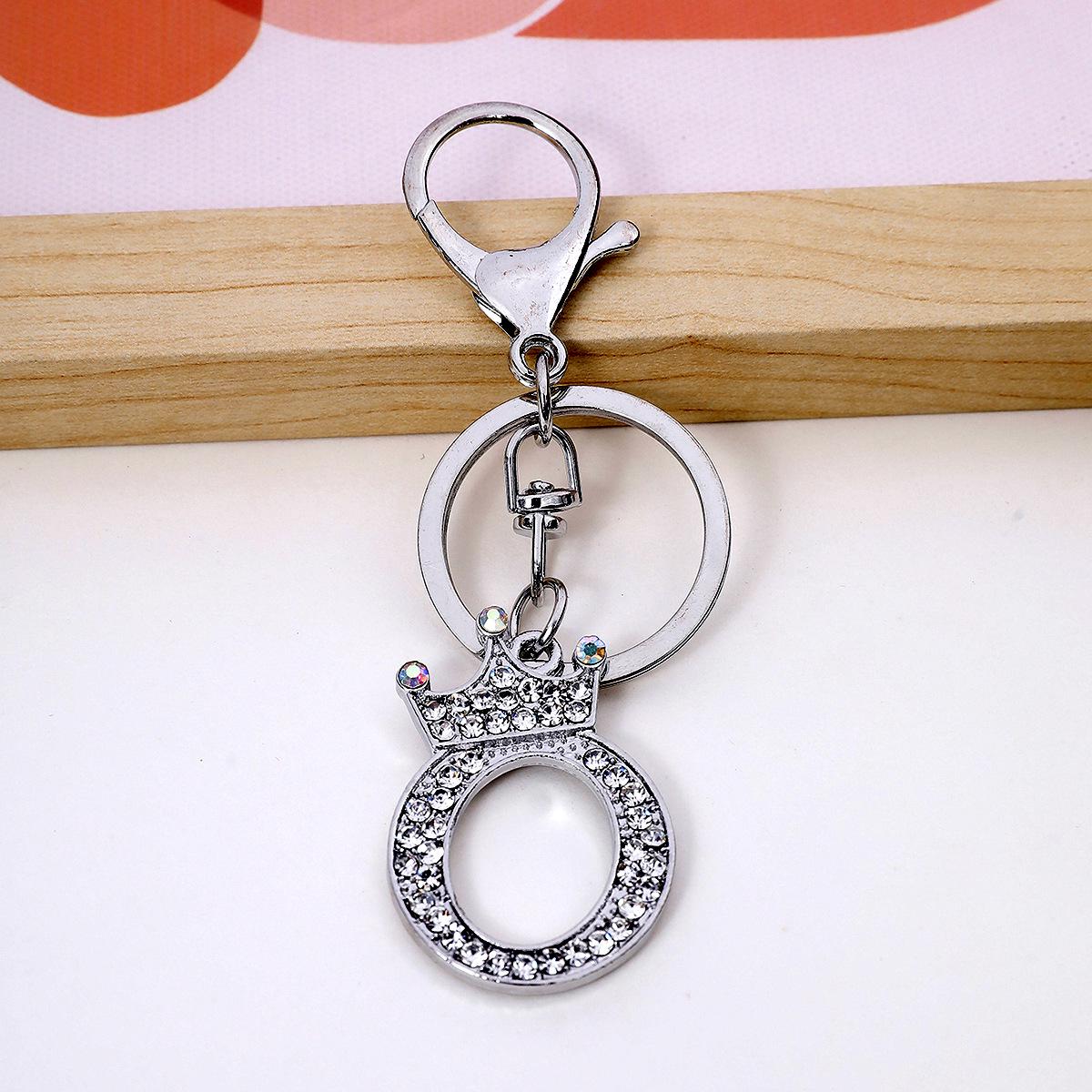 

Женский брелок с 26 буквами, украшенный стразами и бриллиантами: Европейский, американский, корейский стиль модный брелок для сумки