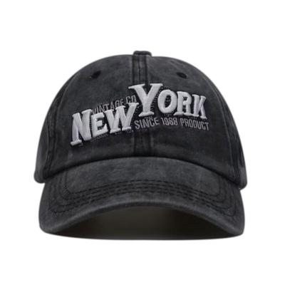 Șapcă de baseball broderie tridimensională NEW YORK șapcă spălată retro din bumbac pur șapcă de soare pentru bărbați și femei