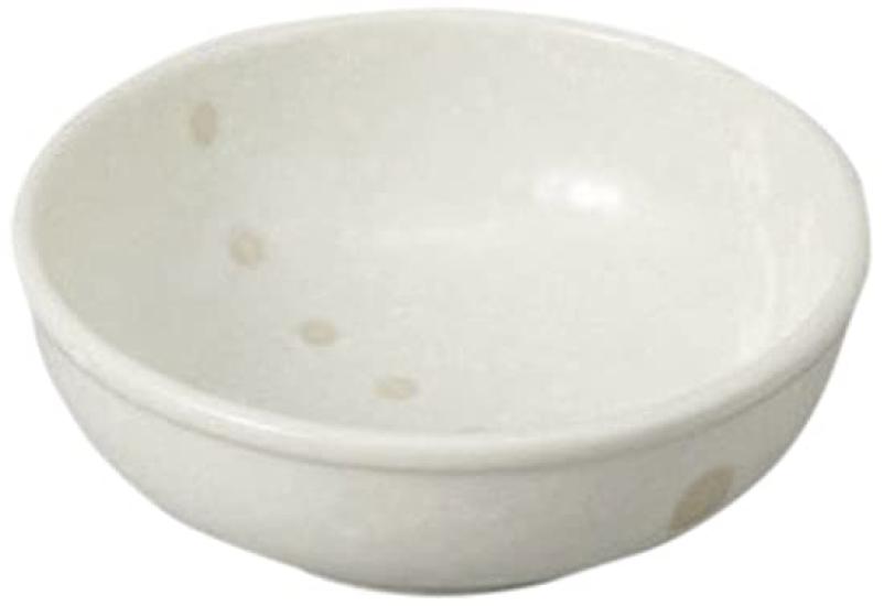 Set of 5 White Dotted Bowls x Japanese Commercial Bowls, 3.5" [10.6 4cm] [Restaurant, Inn, Tableware, Use]