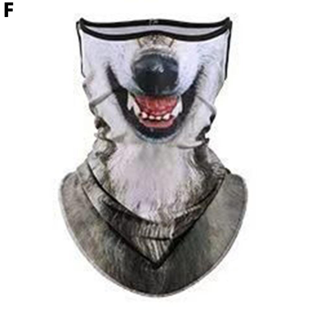 3D Cute Animal Balaclava Motorcycle Motocross Ski Snowboard Hat Helmet Liner Cat Dog Biker Neck Warmer Face Cap Cycling Headgear