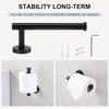 Stainless Steel Bathroom Set: Towel Ring, Towel Bar, and Tissue Holder.