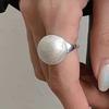 BF CLUB Bagues en Argent Sterling 925 pour Femmes Boule Brillante Mode Géométrique Vintage Fait Main Irrégulier Bague Cadeaux de Fête