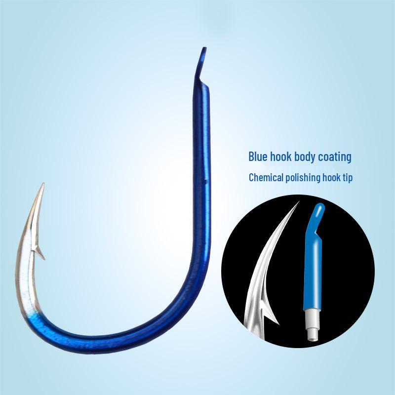 

Black King Kong High-Quality Iseama Fishing Hooks, Barbed, High Carbon Steel, Fishing Gear & Supplies 6# Lao Lan Iseama