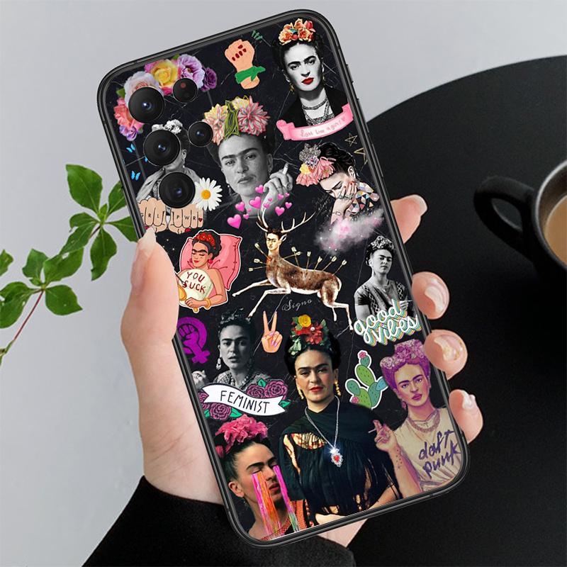 Phone Case For Samsung A17 A55 A16 A56 A35 A15 A53 A54 A33 A34 A25 A05S A52 A52S A07 A26 A06 Frida-Kahlo