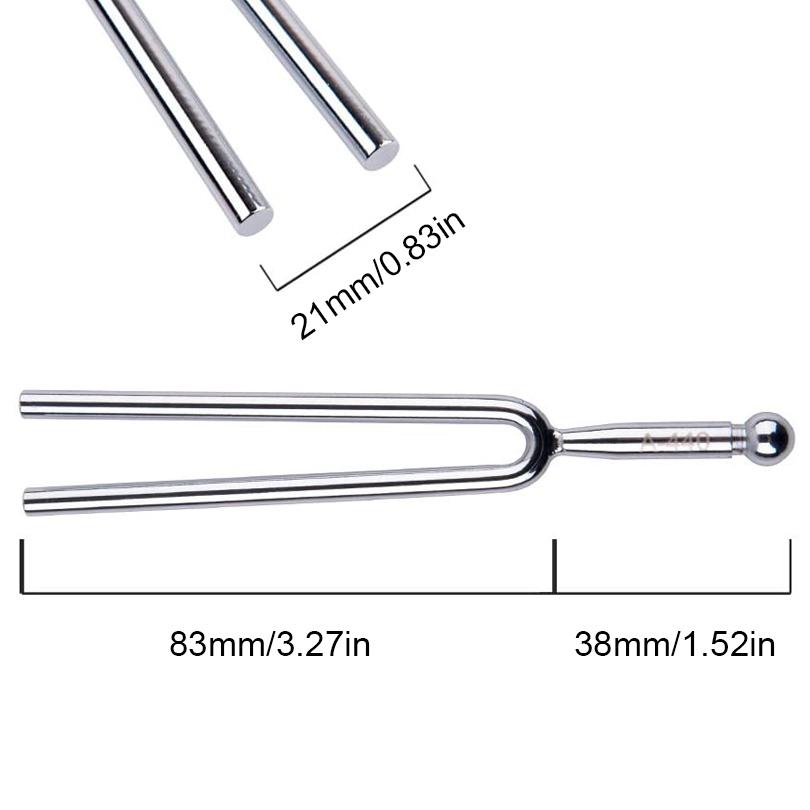 440 Hz Metal Tuning Fork for Violin Mandolin Guitar Tuning / Sound Healing / Yoga Healing Meditation with Cloth Bag