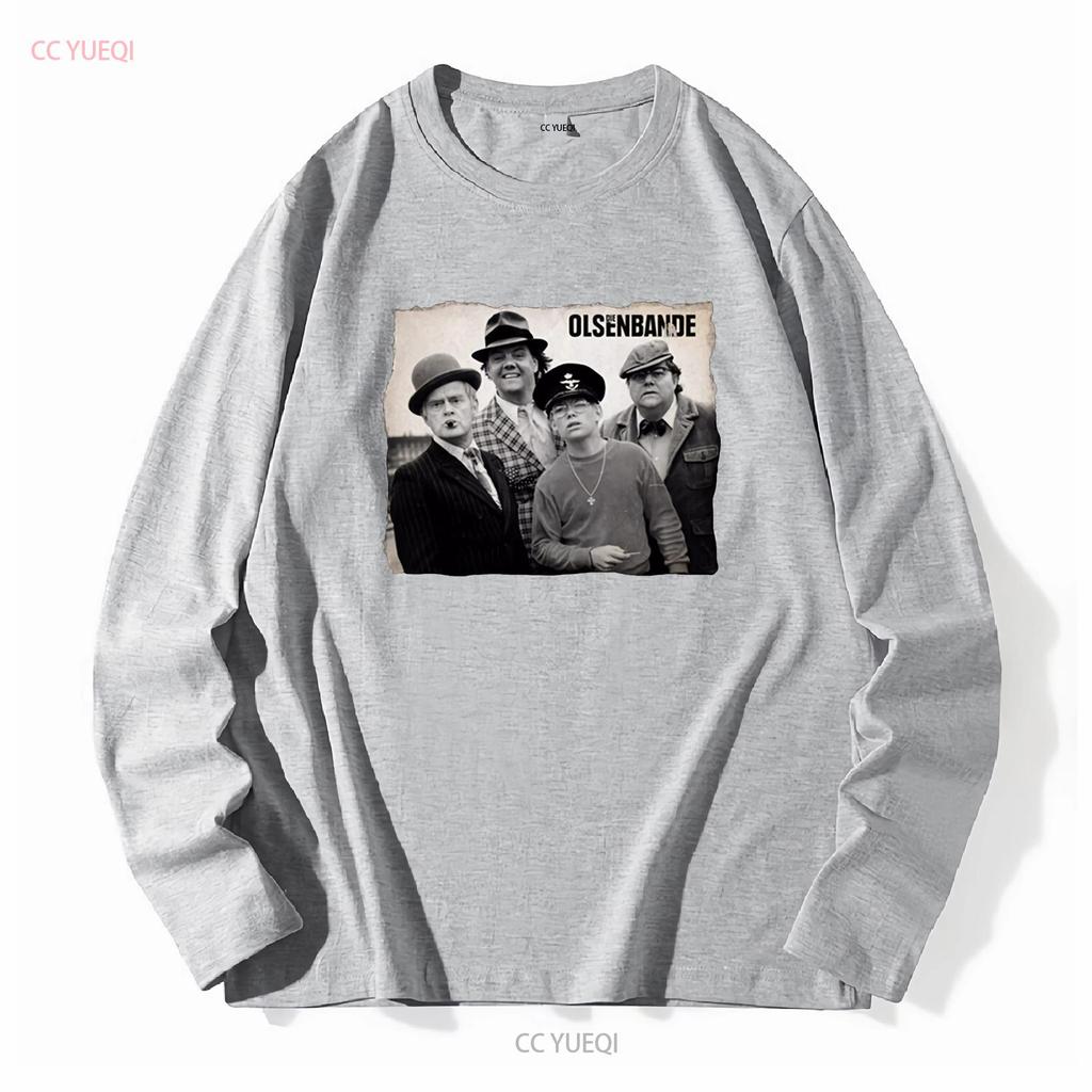 Olsenbande Egon Benny Kjeld Börge Yvonne Black T Shirt 552 vintage Washed Unisex Breathable Stretched Casual graphic Stylish