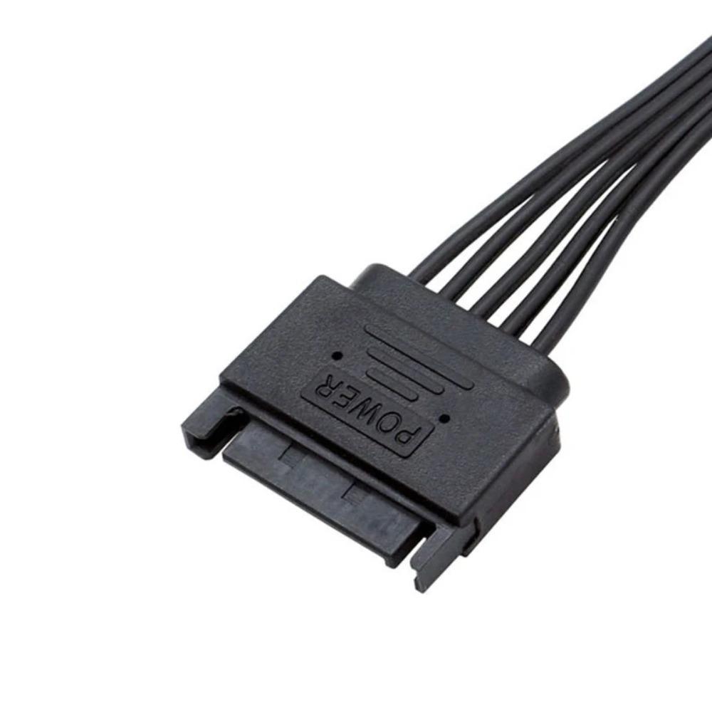 15Pin SATA Power Splitter Extension Male to 2/3/4 Female 35cm/50cm/65cm for Desktop PC Internal HDD SSD Storage DIY Hard Disk