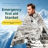 Outdoor Camping PE Aluminum Film Emergency Sleeping Bag Insulation First Aid Survival Reflective Travel Insect-proof Dirty Wet Pad Portable
