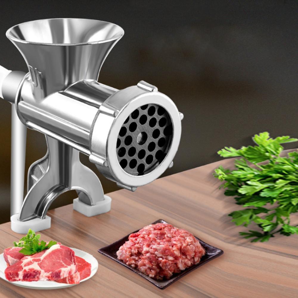

Manual Meat Grinder 5# Small Size Sausage Maker Multifunction Aluminum Alloy Kitchen Tool (No FDA Certification) Type A