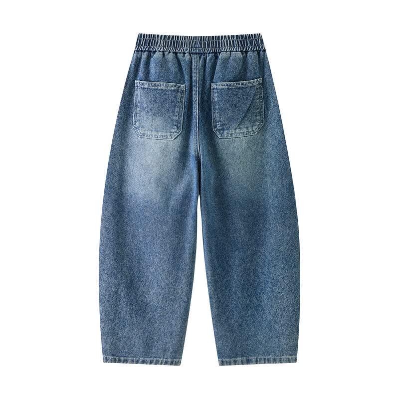 ASK JUNIOR 2026 Autumn Boys' Wide-Leg Straight Jeans