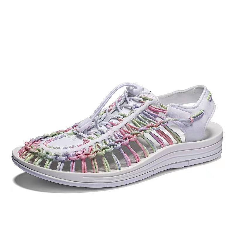 Summer Comfortable Mens Textile Knitting Upper Eva Footbed Dress Beach Water Shoes, Updatest Newest Fashionable  Japanese