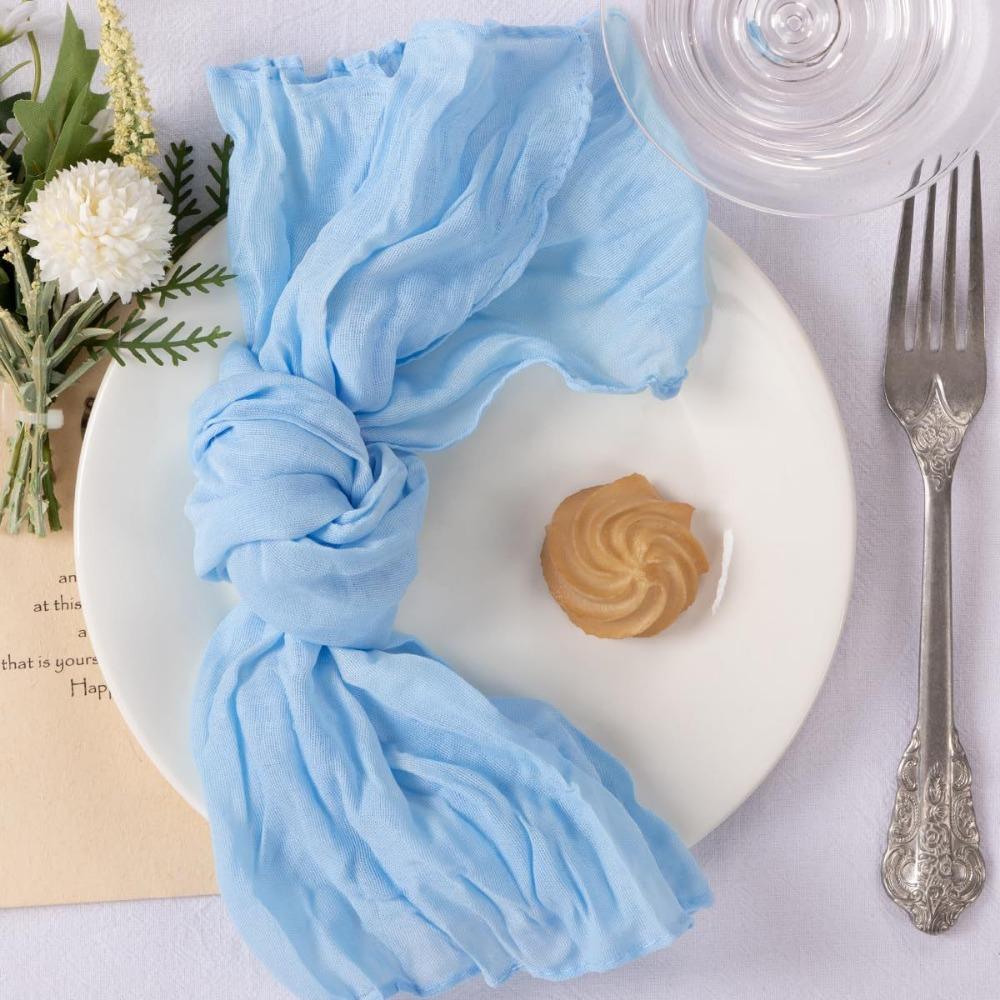 Soft Cotton Napkin Reusable Placemats Party Supply Gauze Napkin Home
