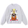 Oversized Cotton Long Sleeve Graphic Hoodie Men - Vintage Anime Character Print Loose Fit Streetwear