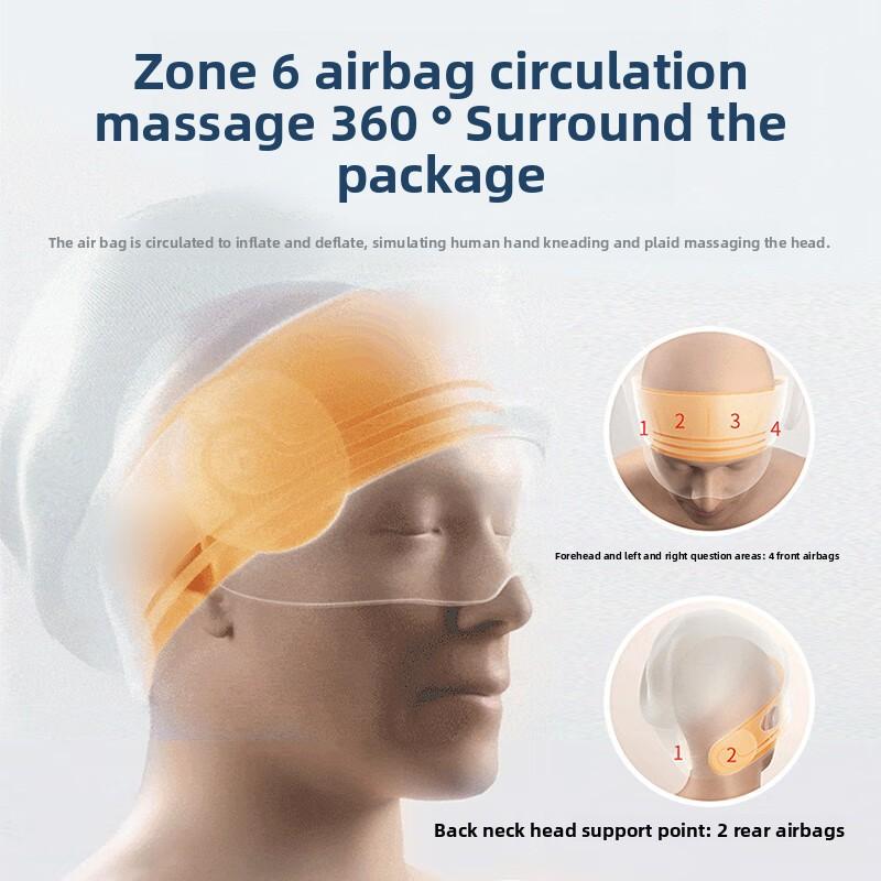 Must Enter Value Head Massage Instrument Electric Eye Neck Sleeping Instrument Hot Compress Head Eye Neck Integrated Gift