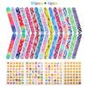 Twister.CK 34ks Party Favors Set, 30ks Slap Bracelets (15 vzorů) a 4ks samolepek, herní ceny,