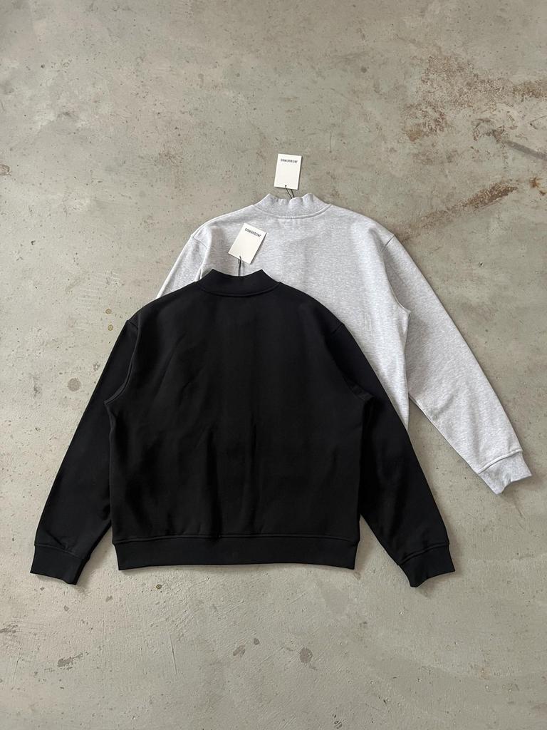 Męski modny kardigan-bluza Jacquemus z czystej bawełny frotte z haftowanym logo