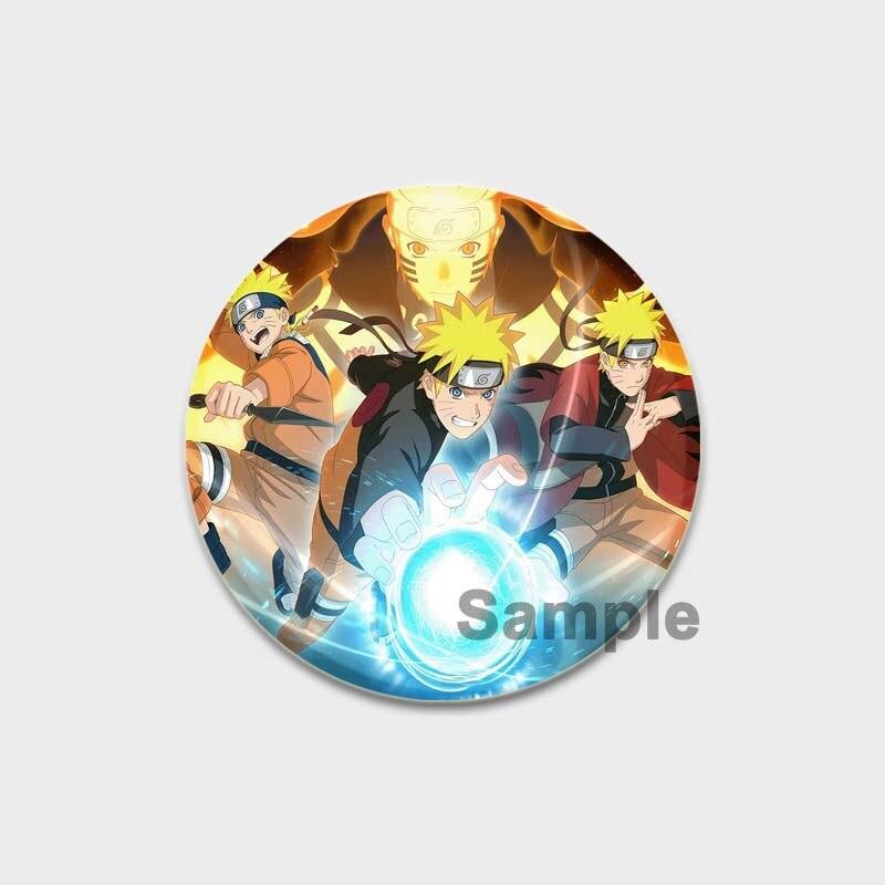 58MM 58mm Anime Figur Pins Cosplay Tegneserie Blikkmerker Manga Perifer mote Smykker Tilbehør Vifter Gaver Klesveske Dekor