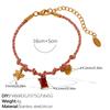 Fashion DIY pendant bracelet stainless steel gold-plated non-fading strawberry cherry necklace jewelry women