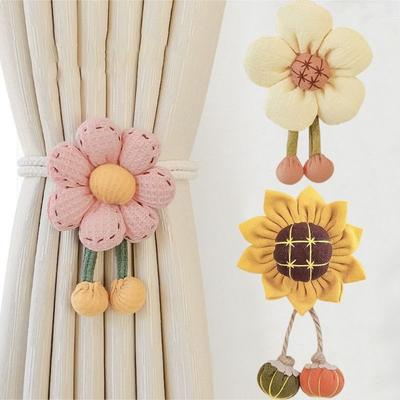 Flower Shape Curtain Tieback Adjustable Curtain Buckle Curtain Rope Holders Kids Room Home Decor