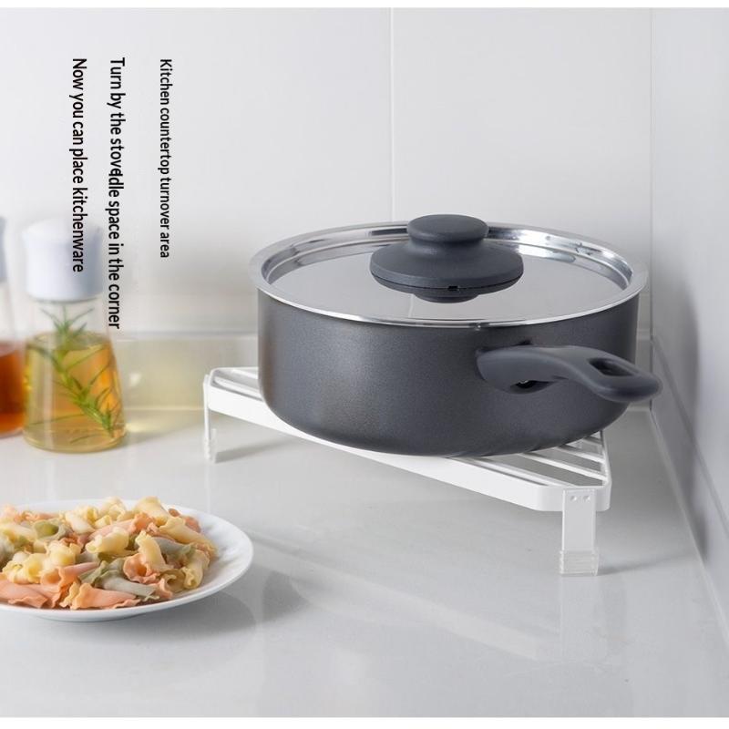 Pot Rack, Desktop Insulation, Anti Scald Storage, Pot Corner Shelf, Household Iron Triangle Bracket