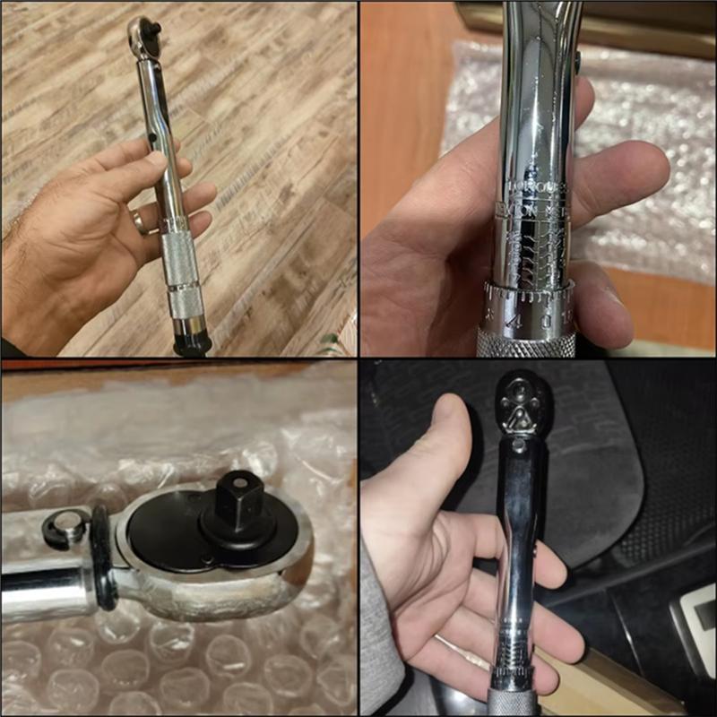 A25F-19-110N.M Precise Torque Wrench Reversible Ratchet Key 3/8Inch Adjustable Square Drive Spanner Precise Preset Car Repair