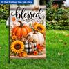 1pc Fall Harvest Pumpkins Garden Flag - Single-Sided Polyester, 29.97x44.96 cm, Outdoor Decor