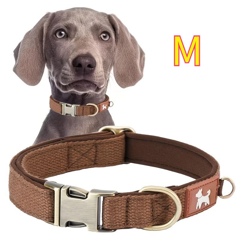

Vintage Color Durable Nylon Webbing Lined Dog Collar | Suitable for Large, Medium, and Small Dogs