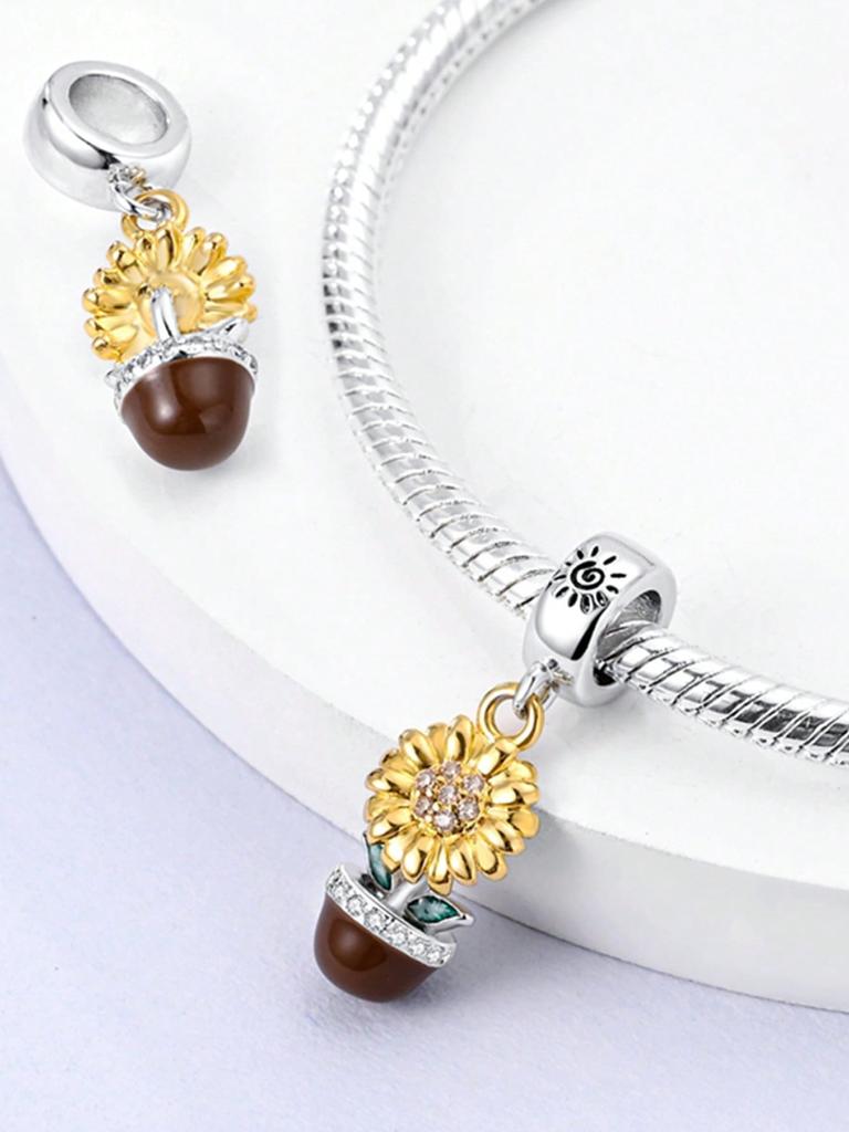 Charm Copper Colors Balloon Cloudsbead For Original Bracelet Diy Beads Charms Jewellery Making Gift For Women Styfne