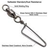 Connector Corrosion Resistant Stainless Steel Fishing Swivels Ball Bearing Coastlock Snap Connector