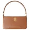 Tb Metal Logo Decorated Calfskin Underarm Bag Women Handbags Warm-Brown 80462511