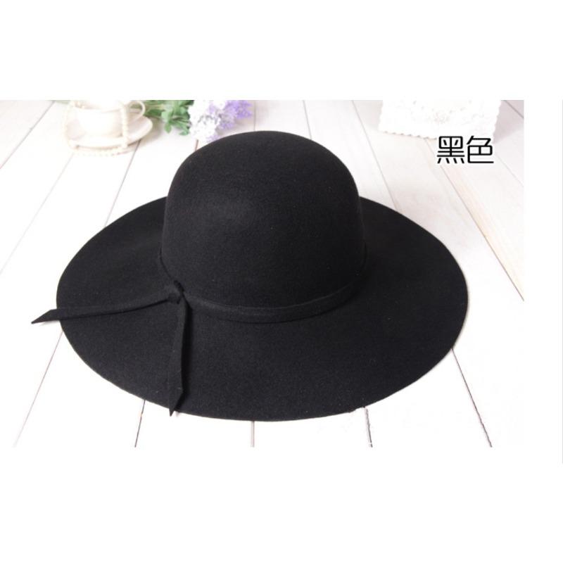 Meier Retro style characteristic wool woolen hat, women's casual trend versatile hat, big eaves hat