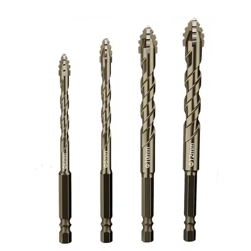 Triangle FourFlute Drill Bit for Glass Tile Cement and Granite Drilling