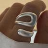 925 Sterling Silver Rings for Women Couple Minimalist Handmade Simple Hollow Gold RingJewelry Gift Prevent Allergy