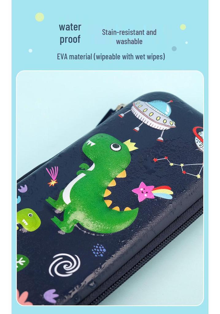 3D Stereo Pencil Case: Large Capacity, Dirt-Resistant, Cute Milky White School Supplies Stationery Bag