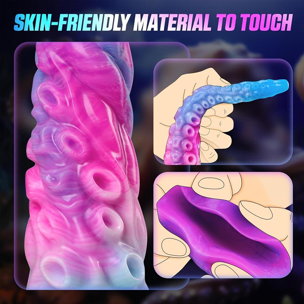 Tentacule de caracatiță moi, nedure de 12,9 inchi - Jucării pentru jucători cu experiență - Dimensiune mare - Jucărie sexuală pentru adulți din silicon lichid