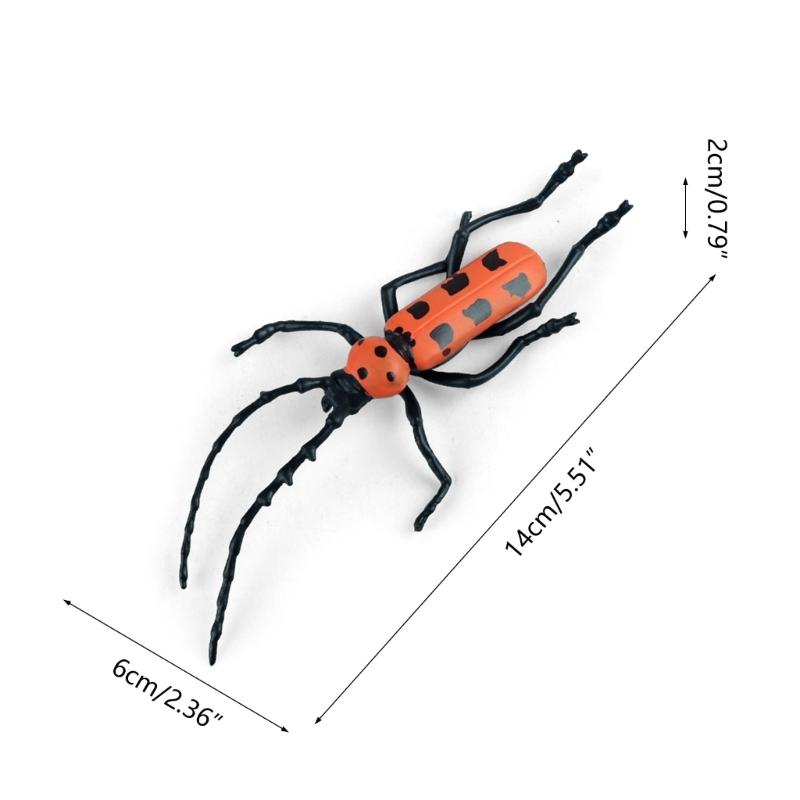 Simulation Insect Small Animal Toy Mosquitoes OrchidsMantis SpadeBeetle Simulation Animal Model Home Garden Ornaments
