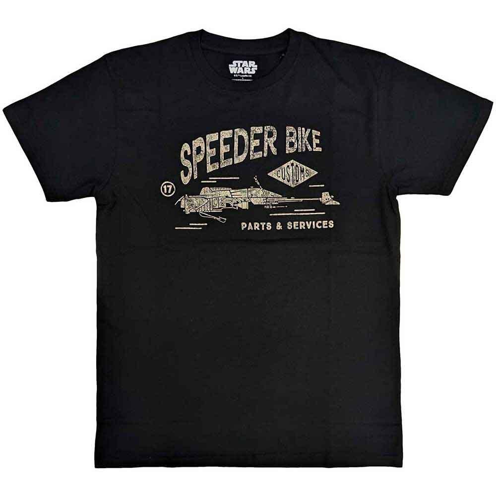 Star Wars Speeder Bike T-Shirt Black New XL