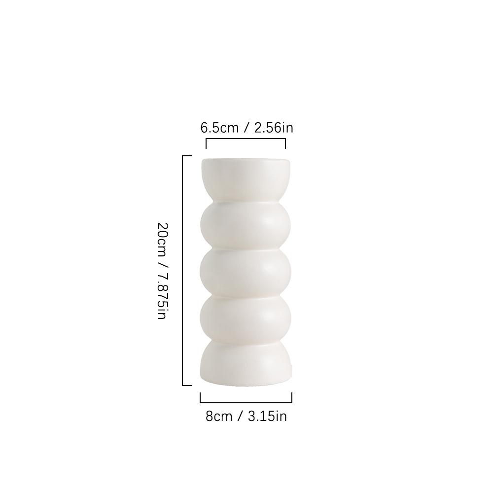 Ceramic vase ins wind high value black and white medieval high sense hydroponics dried flowers bamboo vase insert vase