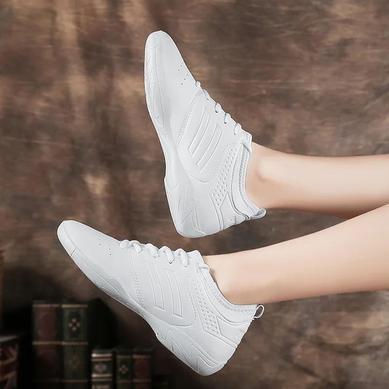 Lightweight white soft athletics Dance Shoes women Comfortable Gym Aerobics Sneakers Girls Ladies Training Cheerleading shoes