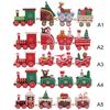 Christmas Train Toy Colorful Safe Odorless Smoother Decorative Christmas Train Ornament for Home Table Deer