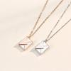 Envelope Necklace Women'S Engraving Love Letter Couple Pendant Retro Women'S Niche Sweater Chain Accessories Premium