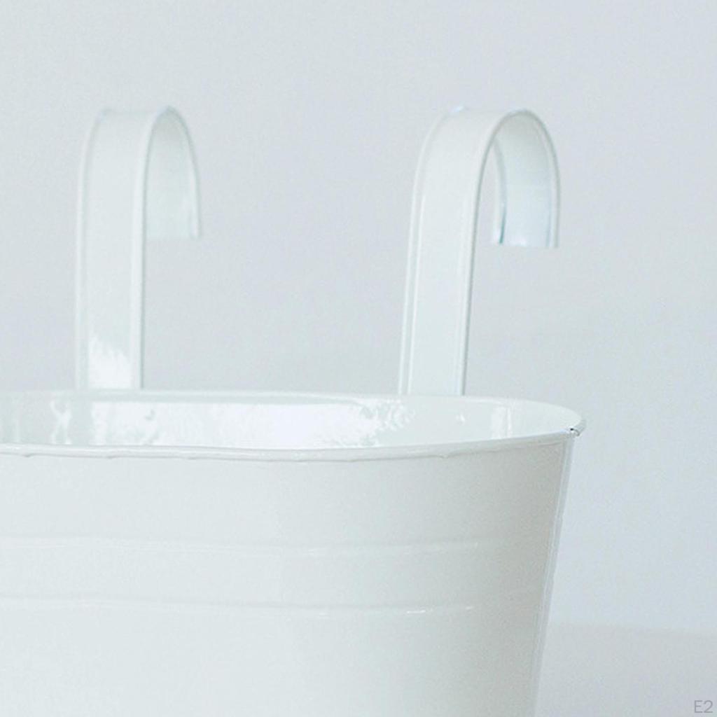 Çift Kancalı Saksı Askıları Balkon Saksıları İçin Geniş Kapasiteli Ev Dekorasyonu Veranda Korkulukları