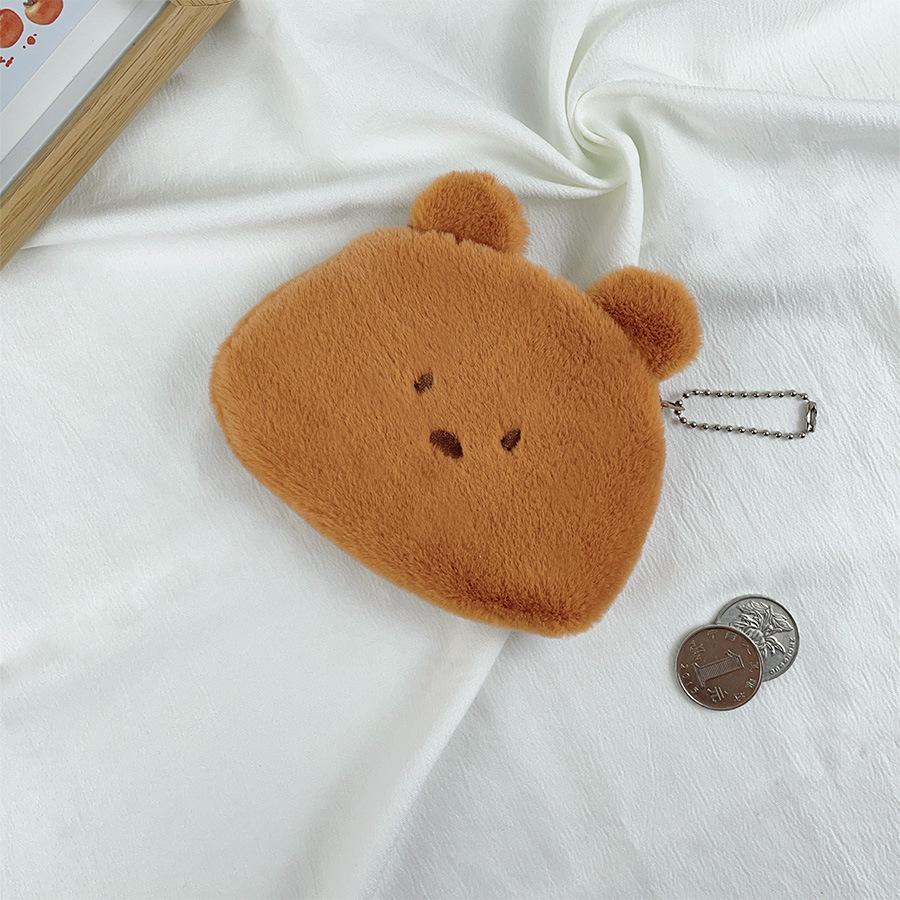 

Soft Highquality Plush Bear Stationery Organizer With Generous Storage For Needs Student Brown Bear