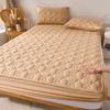 Waterproof Quilted Mattress Cover Anti-bacterial Mattress Protector Topper Pad Soft Fitted Sheet Not Including Pillowcase